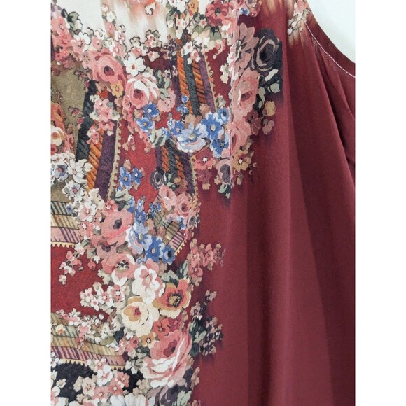 Allsaints Clement Shift Mini Dress 100% Silk Gauzy Floral Detail Women’s Sz L - Picture 6 of 8